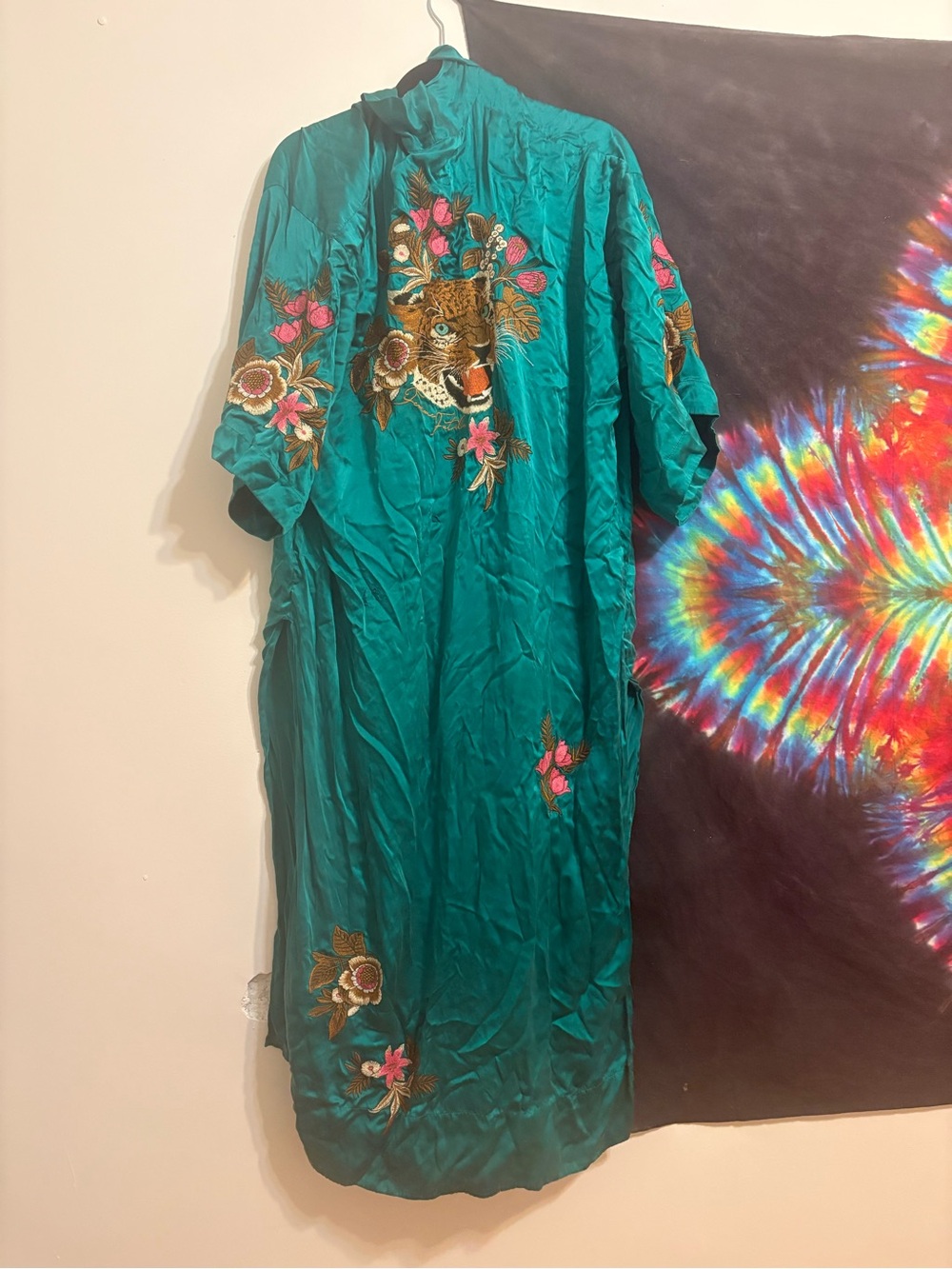 *damaged* spell emerald tiger kimono